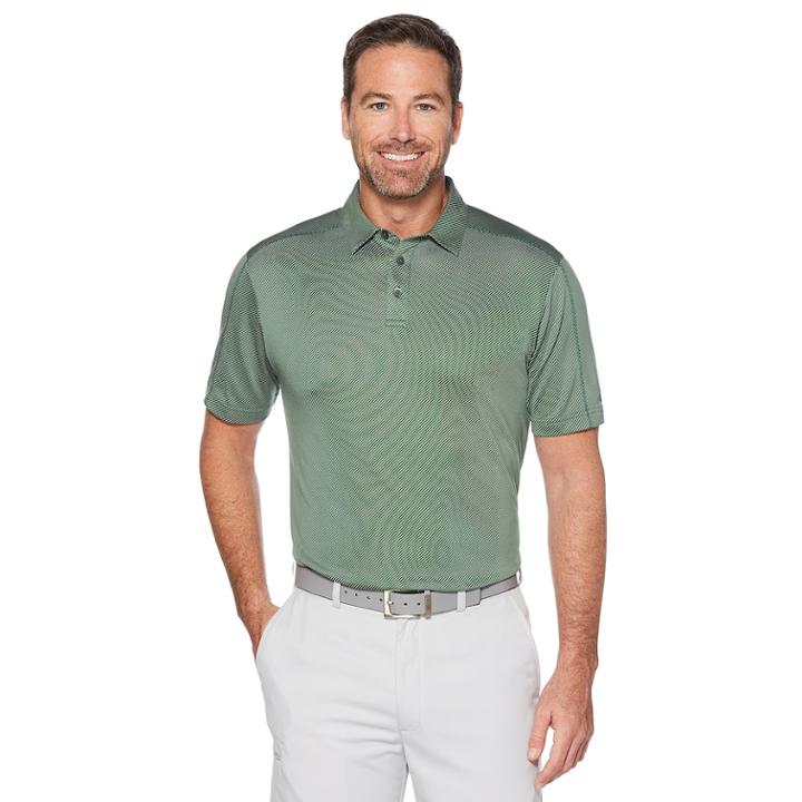 Men's Grand Slam On Course Jacquard Golf Polo, Size: Xl, Med Green
