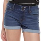 Juniors' So&reg; Low-rise Ultimate Midi Shorts, Teens, Size: 3, Med Blue