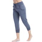 Women's Balance Collection Luna Jogger Capris, Size: Medium, Med Grey