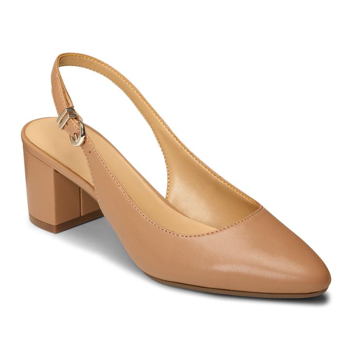 A2 By Aerosoles Silver Age Women's Slingback Heels, Size: 6.5, Brown