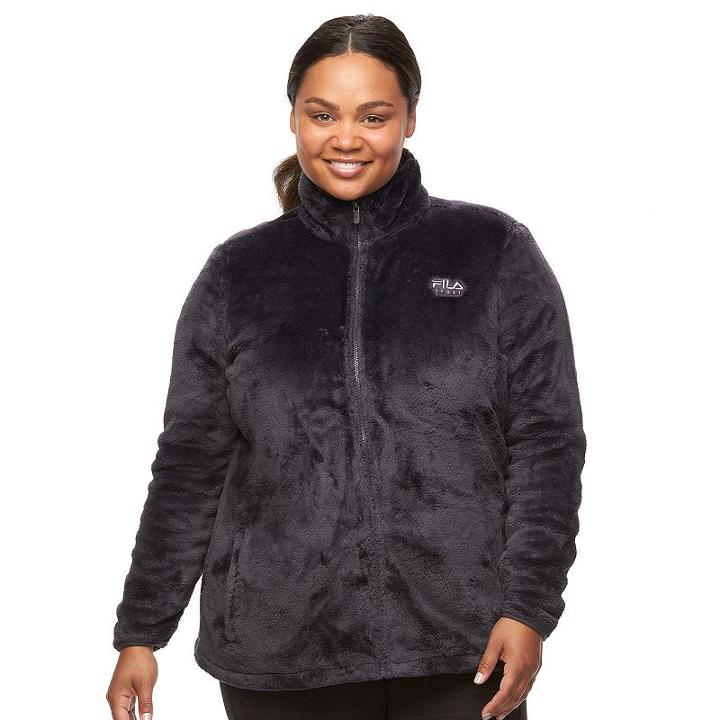 Plus Size Fila Sport® Fleece Jacket, Women's, Size: 3xl, Oxford