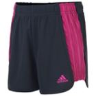 Girls 7-16 Adidas Colorblock Mesh Shorts, Girl's, Size: Large, Dark Grey