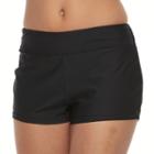 Women's N Good Karma Swim Shorts, Size: Medium, Black
