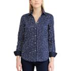 Petite Chaps Non-iron Button Down Shirt, Women's, Size: Xl Petite, Light Blue
