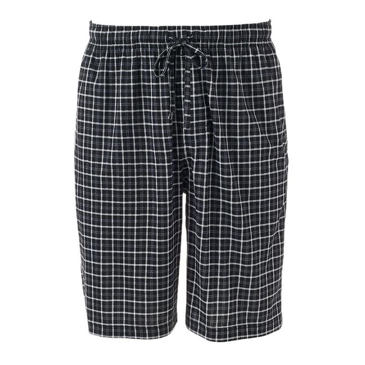 Men's Croft & Barrow&reg; Patterned Knit Jams Shorts, Size: Small, Black