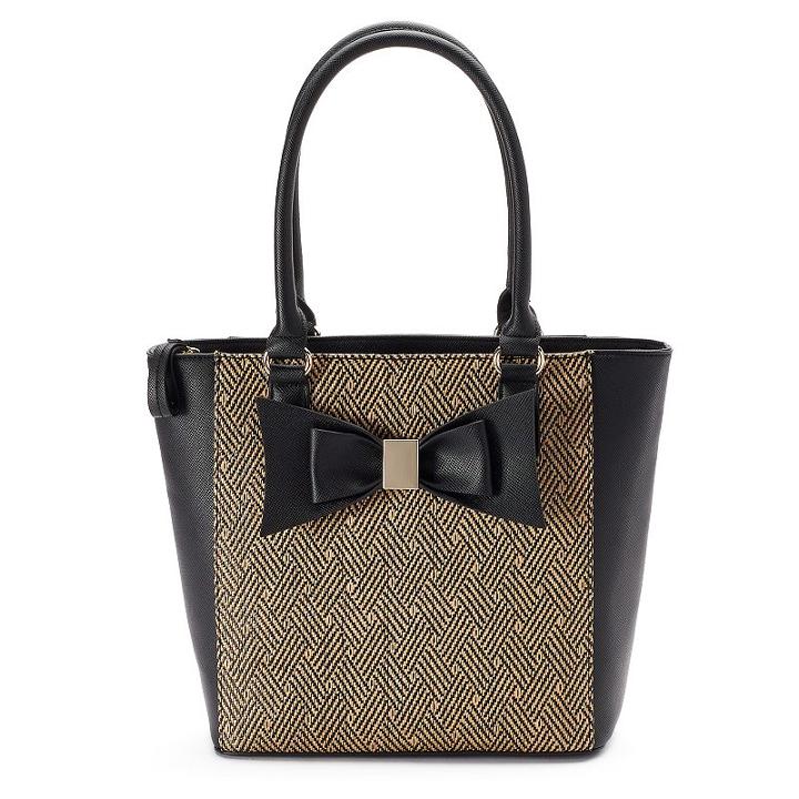 Apt. 9&reg; Brooklyn Bow Tote, Women's, Beige Oth