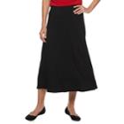 Women's Dana Buchman Black Midi Skirt, Size: Large