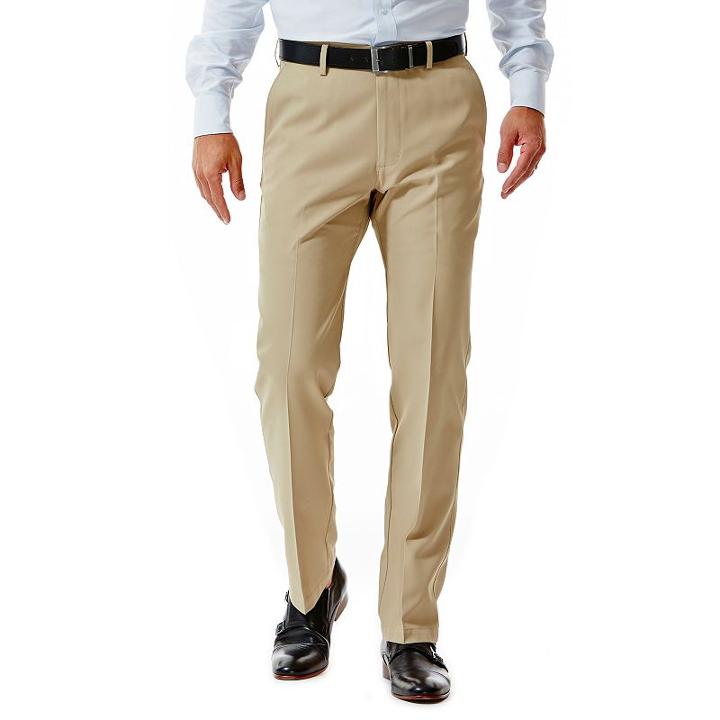 Big & Tall Haggar&reg; Straight-fit Performance Microfiber Slacks, Men's, Size: 48x29, White Oth