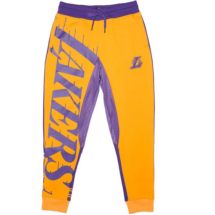 Men's Unk Los Angeles Lakers Speckled Fleece Jogger Pants, Size: Xxl, Purple