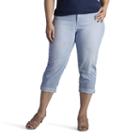 Plus Size Lee Cameron Easy-fit Jean Capris, Women's, Size: 18 - Regular, Blue