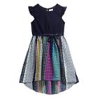 Girls 4-6x Youngland Lace High-low Hem Dress, Girl's, Size: 5, Blue (navy)