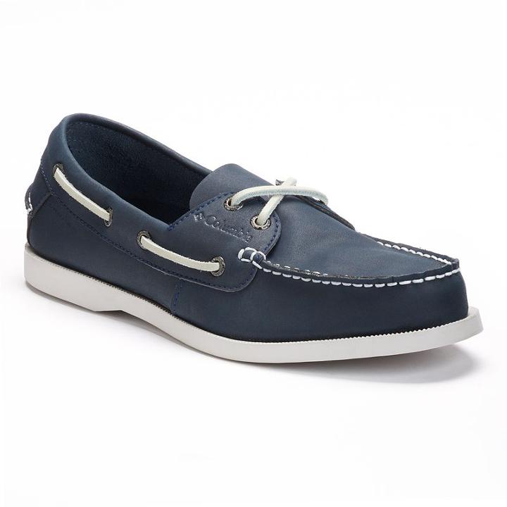 Columbia Perfect Cast Men's Rain & Stain Resistant Boat Shoes, Size: 8.5, Brt Blue