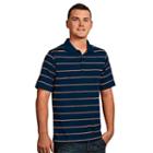 Men's Antigua Striped Performance Golf Polo, Size: Large, Blue Other