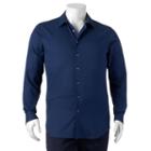 Big & Tall Apt. 9&reg; Work Week Classic-fit Button-down Shirt, Men's, Size: L Tall, Blue