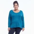 Plus Size Balance Collection Keyhole Top, Women's, Size: 3xl, Green Oth