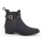 Henry Ferrera Clarity Sky Women's Water-resistant Buckle Rain Boots, Size: 8, Black