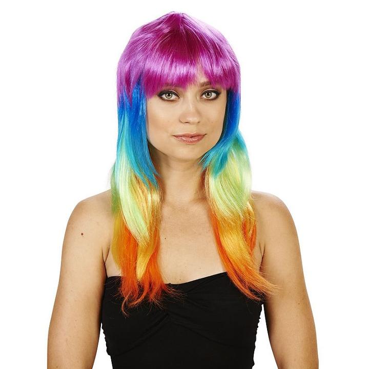 Adult Colorful Costume Wig, Women's, Size: Standard, Multicolor