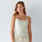 Women's Sonoma Goods For Life&trade; Everyday Scoopneck Camisole, Size: Large, Lt Green