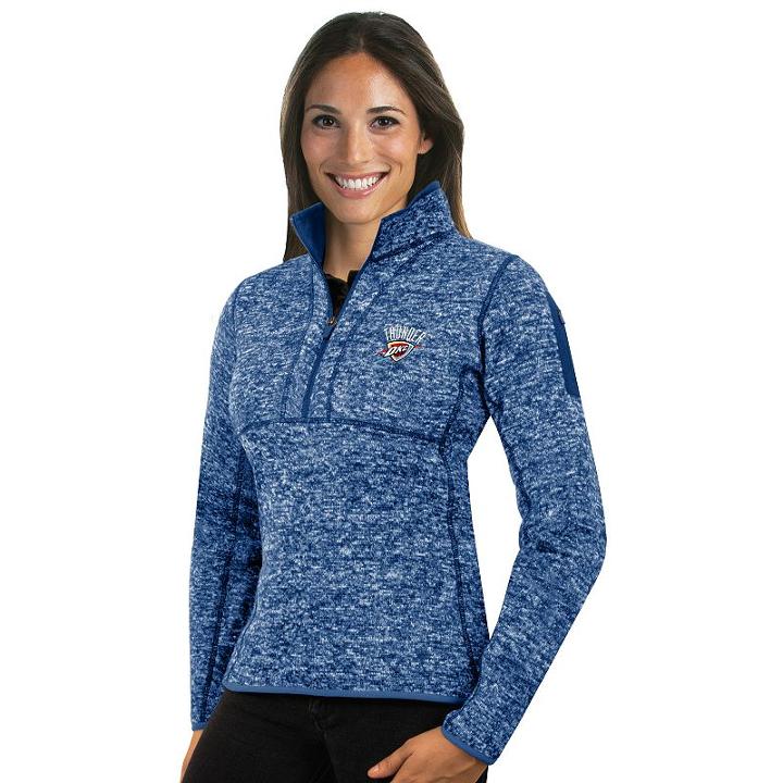 Women's Antigua Oklahoma City Thunder Fortune Pullover, Size: Small, Dark Blue