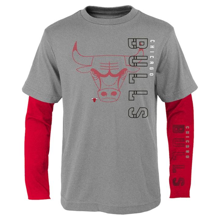 Boys 8-20 Chicago Bulls Tee Combo Set, Size: L 14-16, Grey