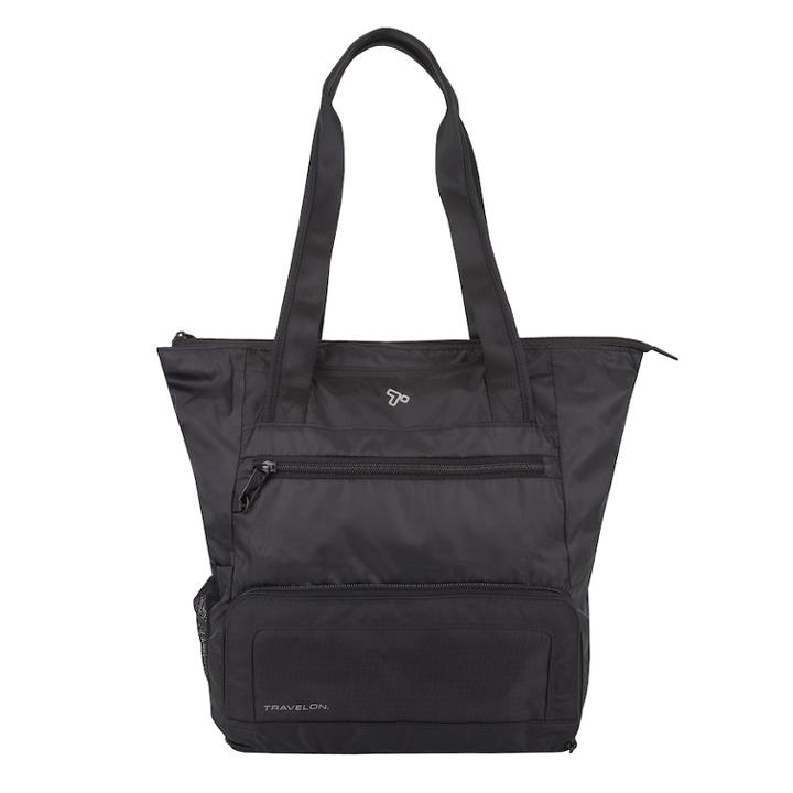 Travelon Anti-theft Active Packable Tote Bag, Women's, Black