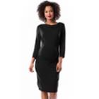 Maternity Pip & Vine By Rosie Pope Ruched Sheath Midi Dress, Women's, Size: L-mat, Black