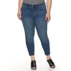 Plus Size Apt. 9&reg; Skinny Crop Jeans, Women's, Size: 18 W, Med Blue