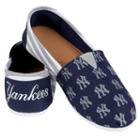 Women's Forever Collectibles New York Yankees Striped Canvas Shoes, Size: Medium, Multicolor