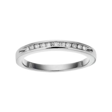 I Promise You Sterling Silver 1/10 Carat T.w. Diamond Promise Ring, Women's, Size: 8, White