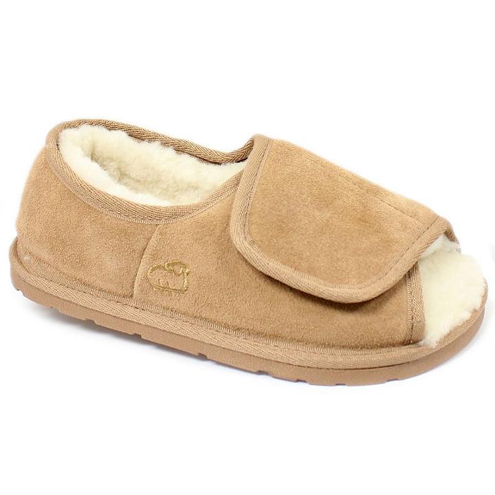 Lamo Women's Sheepskin-lined Suede Slippers, Girl's, Size: Medium, Brown