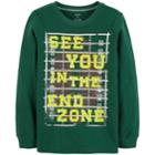 Boys 4-12 Carter's See You In The End Zone Football Graphic Tee, Size: 7, Green