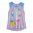 Girls7-16 So Fresh So Sweet Fruit Glitter Graphic Tee, Girl's, Size: Medium, Ovrfl Oth