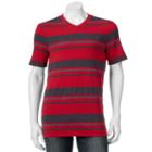 Big & Tall Urban Pipeline&reg; Maxflex Athletic-fit Striped V-neck Tee, Men's, Size: Xl Tall, Red
