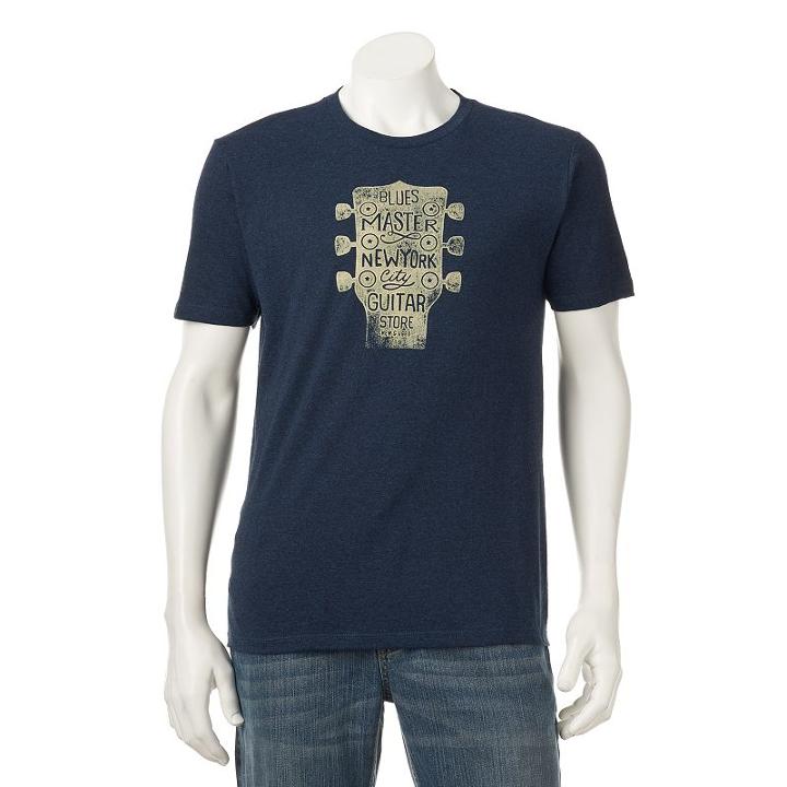 Men's Sonoma Goods For Life&trade; Blues Master Tee, Size: Large, Brown Over