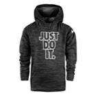 Boys 4-7 Nike Just Do It. Thermal Dri-fit Pullover Hoodie, Size: 6, Dark Grey