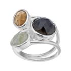 Olive & Ivy Onyx, Labradorite & Brown Topaz Ring, Women's, Size: 9, Black