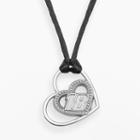 Insignia Collection Nascar Kyle Busch Sterling Silver 18 Heart Pendant, Women's, Grey