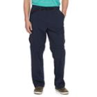 Men's Croft & Barrow&reg; Classic-fit Performance Stretch Belted Convertible Cargo Pants, Size: 32x32, Blue