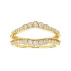 14k Gold 1/2 Carat T.w. Diamond Enhancer Wedding Ring, Women's, Size: 5, White