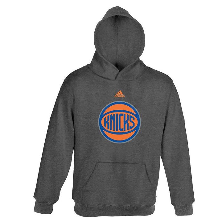 Boys 4-7 Adidas New York Knicks Fleece Hoodie, Men's, Size: Medium, Grey (charcoal)