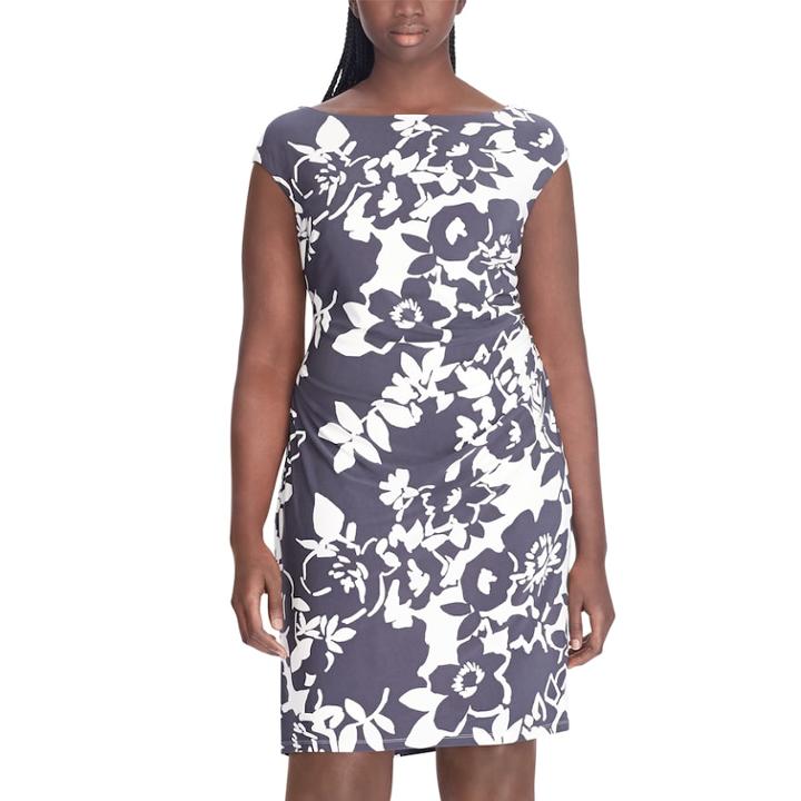 Plus Size Chaps Floral Sheath Dress, Women's, Size: 22 W, Grey