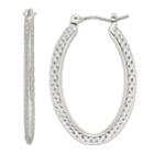 Napier Oval Hoop Earrings, Women's, Silver