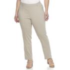 Plus Size Napa Valley Slimming Solution Straight-leg Dress Pants, Women's, Size: 16 W, Dark Brown