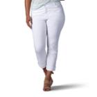 Plus Size Lee Total Freedom Kilee Capri Jeans, Women's, Size: 25 - Regular, White