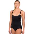 Women's Danskin Scallop Dance Leotard, Size: Medium, Black