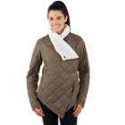 Women's Avalanche Cache Quilted Asymmetrical Jacket, Size: Large, Med Brown
