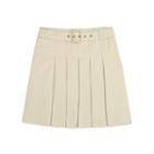 Girls 4-20 & Plus Size French Toast School Uniform Belt Pleated Skort, Girl's, Size: 14 Plus, Beig/green (beig/khaki)