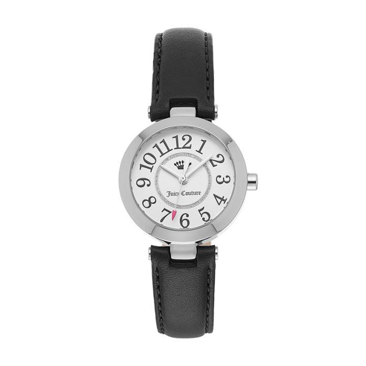 Juicy Couture Women's Cali Leather Watch, Size: Small, Black