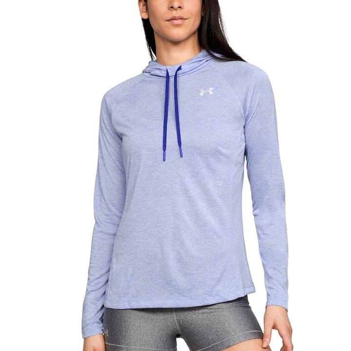Women's Under Armour Tech Twist Long Sleeve Hoodie, Size: Large, Purple