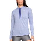 Women's Under Armour Tech Twist Long Sleeve Hoodie, Size: Large, Purple